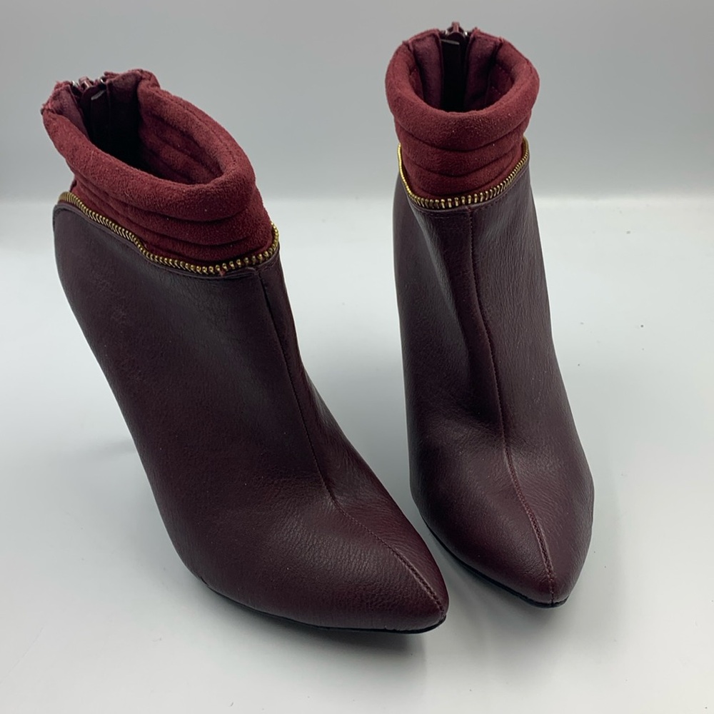 High heel booties